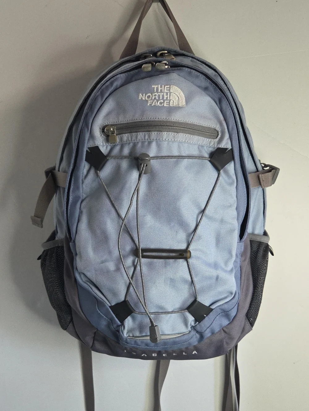 The North Face Isabella Light Blue and Gray Backpack